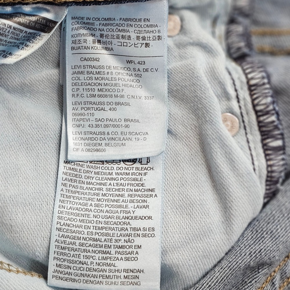 Levi's 511 Jeans Men's 32x30 Blue Denim Dark Wash Slim Stretch Skinny Streetwear - Picture 8 of 13